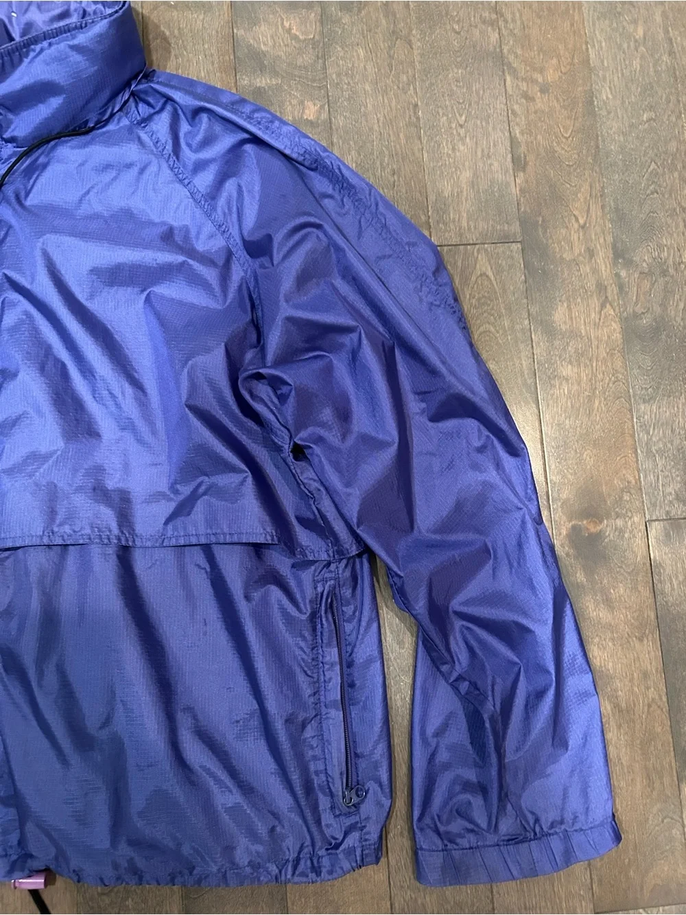 Vintage 1990s (1994) Eddie Bauer Purple Packable Windbreaker Jacket